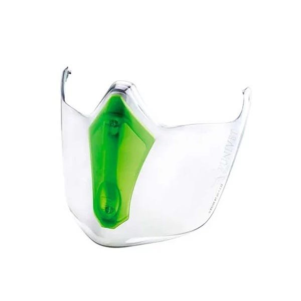 Mascara de Proteçao Facial 6X3 Univet Transparente Verde - 1