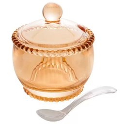Açucareiro Cristal com Colher Pearl AMBAR WOLFF 28401 - 2