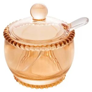 Açucareiro Cristal com Colher Pearl AMBAR WOLFF 28401