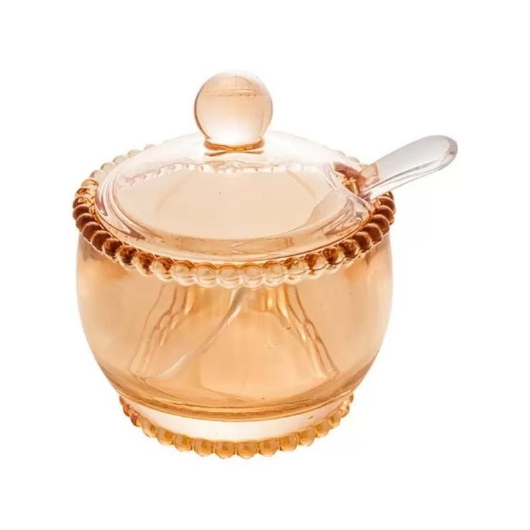 Açucareiro Cristal com Colher Pearl AMBAR WOLFF 28401