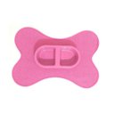 Ver imagem 1 de Kit Tapete Rosa Poá Comedouro/Bebedouro Rosa 300Ml