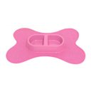 Ver imagem 2 de Kit Tapete Rosa Poá Comedouro/Bebedouro Rosa 300Ml