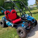 Ver imagem 3 de Mini Buggy 2 Assentos Gasolina 110cc 4 Tempos Criança e Adolecente Azul Importway Iwbug-110 Az