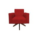 Ver imagem 2 de Poltrona Decorativa Anna Suede Vermelho