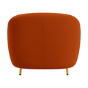 Ver imagem 6 de Poltrona Decorativa Orgânica Luxo Recepção Nuvem - Zahav:bouclê/terra Cota