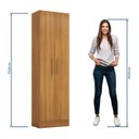 Ver imagem 5 de Armário para Escritório com 2 Portas e Prateleiras Marrom/Freijó