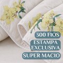 Ver imagem 3 de Cama Posta King Size Azaleia Colcha Luxo 300 Fios Estampada:amarelo