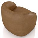 Ver imagem 6 de Poltrona para Sala Orgânica 90cm Zion M22 Sintético Caramelo - Mpozenato
