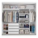 Ver imagem 4 de Guarda Roupa Gramado 2 Portas de Correr 4 Gavetas MDF