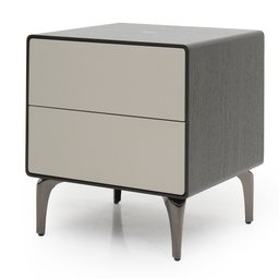 Mesa de Cabeceira Inteligente - Ct-19 com Carregador por Indução e Luz Noturna Mmj-imp Volcan/vainil - 1