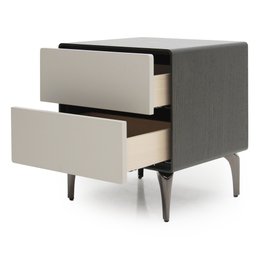 Mesa de Cabeceira Inteligente - Ct-19 com Carregador por Indução e Luz Noturna Mmj-imp Volcan/vainil - 2