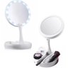 Espelho Maquiagem LED Dobrável Aumenta 10x 1x Foldaway - 4