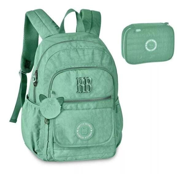 Kit Mochila + Estojo Reb Bonbon Rb2042-46 - Verde - 1