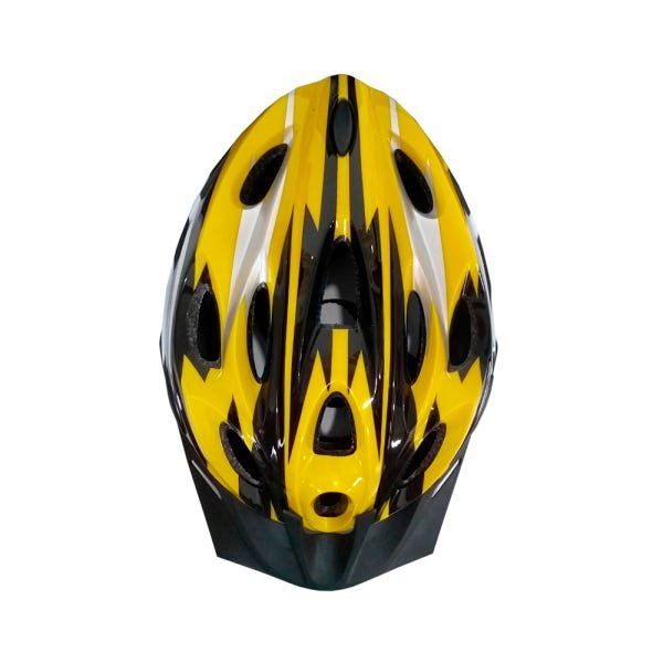 Capacete Ciclista Adulto Regulagem Bike Ciclismo Amarelo - 1