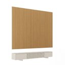 Ver imagem 3 de Rack Ripado com Painel TV até 86 Polegadas Planejado 280x250cm Aruá CabeCasa MadeiraOriginals Marrom/Off White