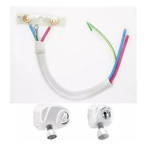 Chicote 4mm2 Br 50cm C/sistema Contato Fixo - Ps424 Branco