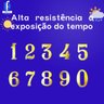 NÚMEROS DE RESIDÊNCIA algarismo residencial KIT 4 PEÇAS, EM PLÁSTICO GROSSO - 7