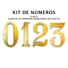NÚMEROS DE RESIDÊNCIA algarismo residencial KIT 4 PEÇAS, EM PLÁSTICO GROSSO - 3