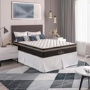 Ver imagem 3 de Colchão Viúva e-Shop Casa Molas Ensacadas Pocket Paris - Marrom - 22x128x188cm - 