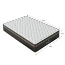 Ver imagem 2 de Colchão Viúva e-Shop Casa Molas Ensacadas Pocket Paris - Marrom - 22x128x188cm - 