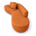 Ver imagem 4 de Sofá Orgânico Vitória Luxo para Sala e Recepção 3 Lugares: Terracota