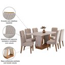 Ver imagem 5 de Conjunto de Sala de Jantar Mesa Veneto 1,60m 6 Cadeiras