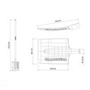 Ver imagem 3 de Vanga Quadrada Tramontina 400-20 em Aço com Cabo de Madeira 120 Cm Tramontina