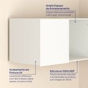 Ver imagem 7 de Módulo Planejado Ponte Casal para Guarda Roupa 100% MDF 3 Portas Orion CabeCasa MadeiraOriginals Bege/Aveia