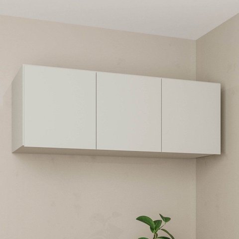 Módulo Planejado Ponte Casal para Guarda Roupa 100% MDF 3 Portas Orion CabeCasa MadeiraOriginals Bege/Aveia