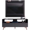 Ver imagem 3 de Rack para Sala de Estar Serena com Painel para Tv Gaby M05 Preto - Inoviza