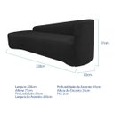 Ver imagem 3 de Kit Sofá Curvo França 220cm L.e e Poltrona Luiza Max Conforto, Elegância e Design Moderno Bouclé