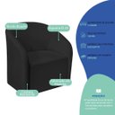Ver imagem 6 de Kit Sofá Curvo França 220cm L.e e Poltrona Luiza Max Conforto, Elegância e Design Moderno Bouclé
