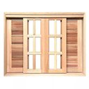 Ver imagem 7 de Janela de Madeira Veneziana de Correr Reto Padrão Cedro Batentes de 14 Cm-1.60(l)x1.20(a)