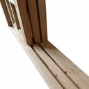 Ver imagem 2 de Janela de Madeira Veneziana de Correr Reto Padrão Cedro Batentes de 14 Cm-1.60(l)x1.20(a)