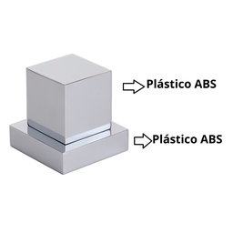 Acabamento Quadrado Registro Padrão Deca Volante Abs Cromado - 6