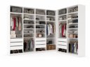 Ver imagem 2 de Closet Casal Duplo 100% MDF BP 277x140cm 09 Gavetas Sion Branco
