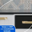 Ver imagem 6 de Cozinha Completa de Aço 4 Peças Armário para Forno-micro e Balcão Multimóveis Cr20371 Branco-