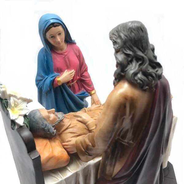 Imagem Vida Eterna - São José, Jesus e Maria Resina 30 cm - 4