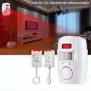 Ver imagem 2 de Alarme sem Fio Residencial Sensor Sirene e 2 Controles