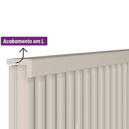 Cabeceira Casal Queen Laranjeiras 240cm Cor Off White Linea Brasil - 8