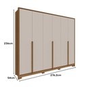 Ver imagem 7 de Guarda Roupa New Guarapari com 6 Portas e 6 Gavetas Móveis Rimo Jequitibá/off White