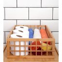 Ver imagem 2 de CESTO ORGANIZADOR GRANDE VAZADO EM BAMBU NATURAL:Bambu