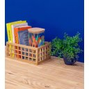 Ver imagem 6 de CESTO ORGANIZADOR GRANDE VAZADO EM BAMBU NATURAL:Bambu