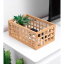 Ver imagem 2 de CESTO ORGANIZADOR VAZADO EM BAMBU NATURAL:Bambu