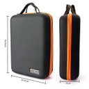 Ver imagem 5 de Maleta Porta Vinho Para Duas Garrafas em EVA Premium Com Abridor - Preta Genuinos Maleta para transp