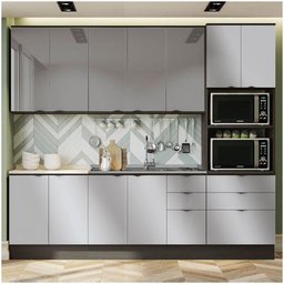 Cozinha Completa Nox Onix/steel/vidro Inox 6 Peças - 1