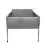 Tanque Aço Inox Com Espelho E Uma Cuba 112x51x45cm - 120x55x90cm - Brascool - 1