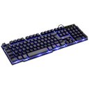 Ver imagem 2 de TECLADO GAMER HYDRA 107 TECLAS + 12 MULTIMÍDIA COM LED AZUL SENSACAO TECLA MECANICA - GT700
