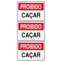 Ver imagem 1 de Combo 6 Placas De Sinalização Proibido Caçar 30x20 Acesso - P-16 F9e