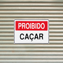 Ver imagem 3 de Combo 6 Placas De Sinalização Proibido Caçar 30x20 Acesso - P-16 F9e